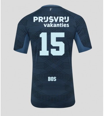 Feyenoord Jordan Bos #15 Replica Away Stadium Shirt 2025-26 Short Sleeve